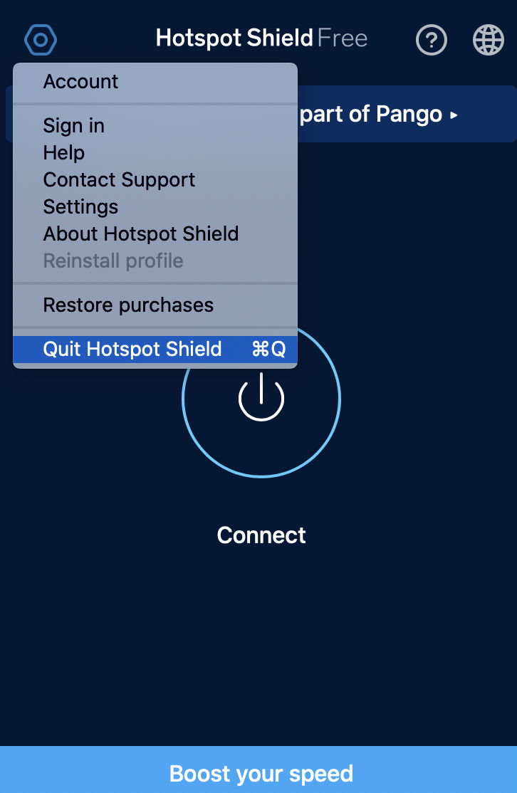 hotspot shield for mac problem