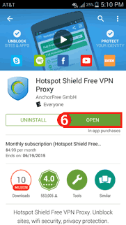 Hotspot shield google chrome